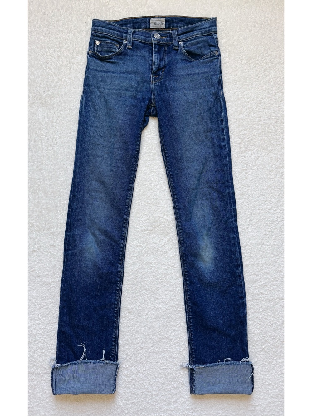Hudson Tally Deep Cuff Skinny Jeans - Picture 2 of 11
